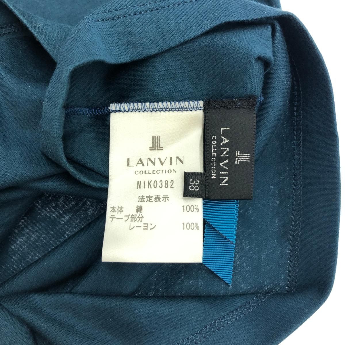 LANVIN en Bleu - J566★新品同様ランバンオンブルーTシャツ カットソー半袖38トップス LANVIN en Bleu ランバンオンブルー 半袖カットソー Tシャツ