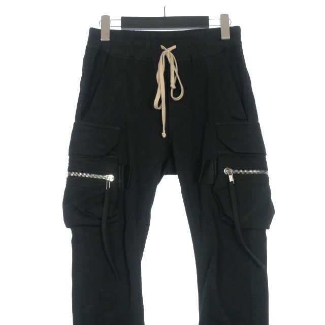 リックオウエンス Rick Owens 19AW CARGO JOG カーゴジョグ ドローストリングパンツ 38 ブラック 黒 RP19F5306-BA 正規 DECORATOM_COM_BR
