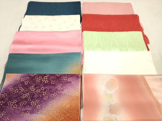 平和屋着物 和装小物 帯揚げ10枚セット 正絹 DAAX2088xg