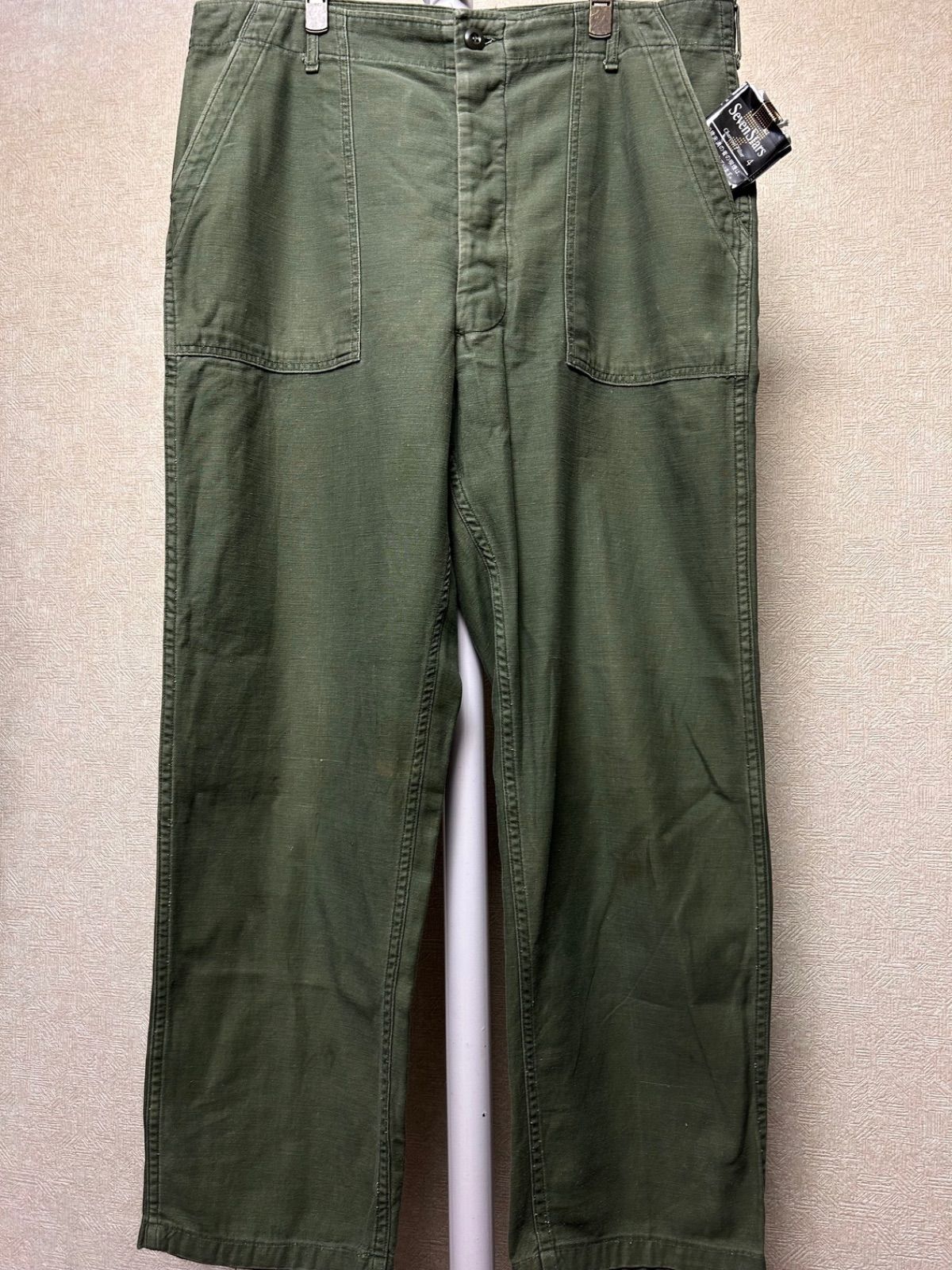 希少ラージサイズ米軍実物コットンサテンベイカーパンツヴィンテージ年代ランク美品 希少ラージサイズ米軍実物コットンサテンベイカーパンツヴィンテージ