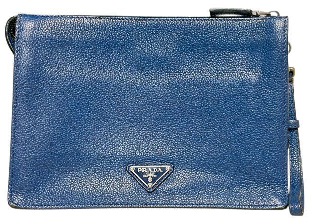 郵*)様 PRADA レザー　セカンドバッグ プラダ バッグ クラッチ セカンドバッグ クラッチバッグ 型押し