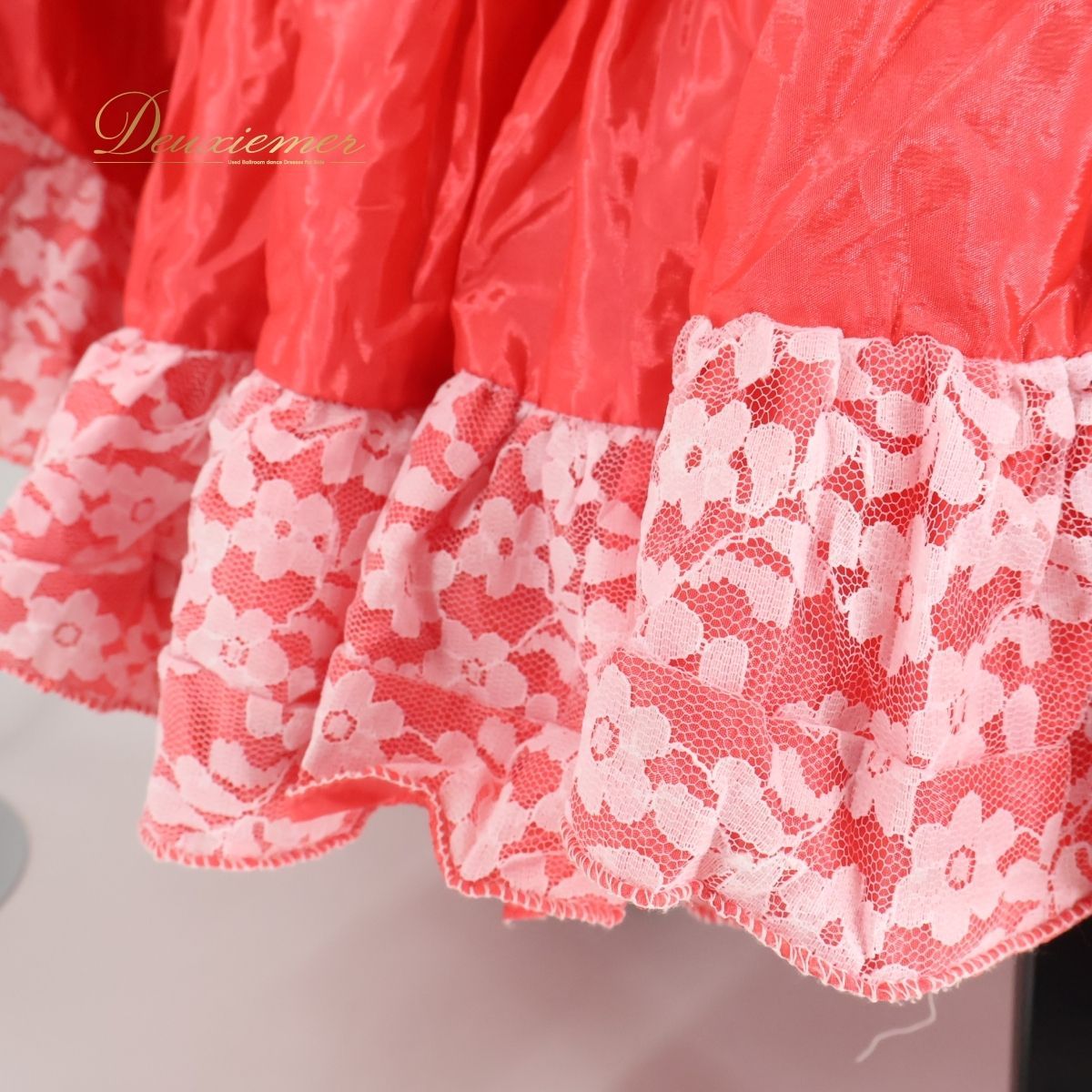 ベリーダンス　ジプシースカート　BANU ROSA 25ヤード　美品　オレンジ 新入荷 ベリーダンス ジプシー スカート 25ヤード インド製 赤
