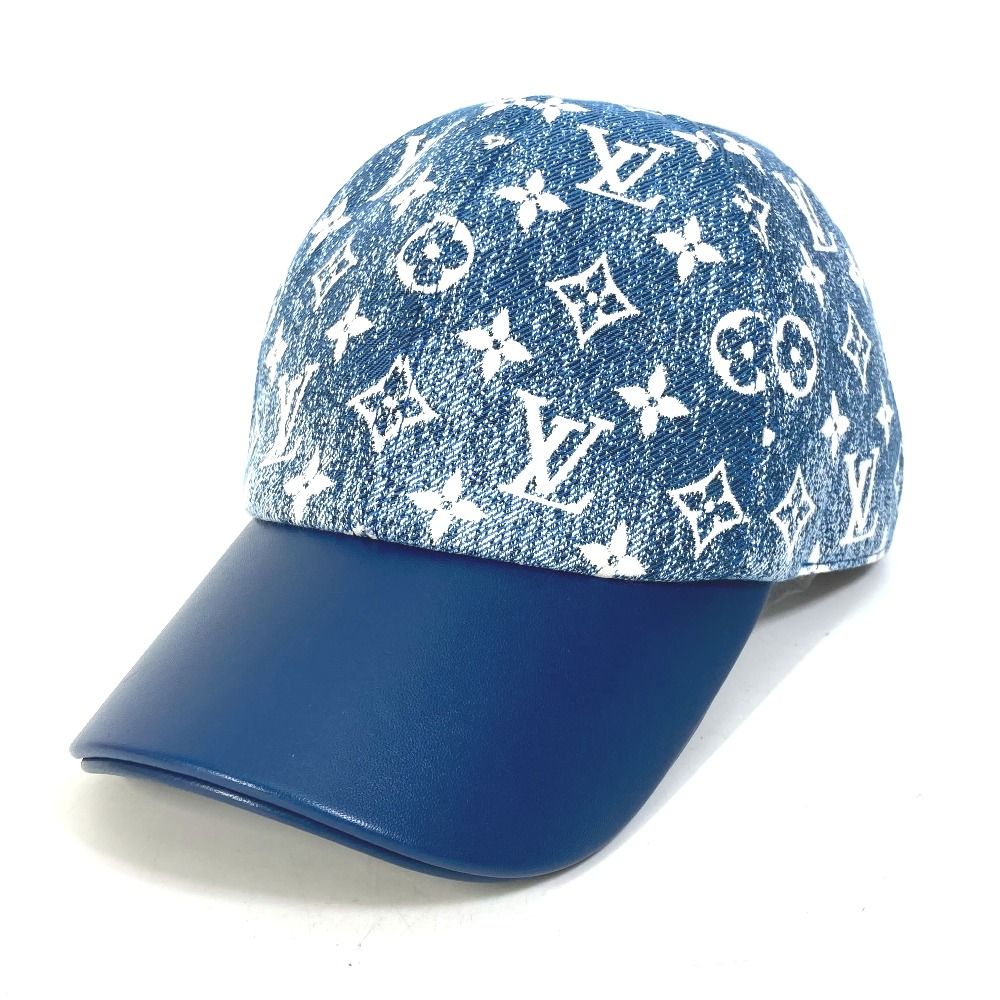 ルイヴィトン　キャップ LOUIS VUITTON ルイ・ヴィトン モノグラム デニム キャップ M