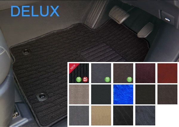 デラックス フロアマット 車種専用タイプ スバル プレオ 4WD 2010年04月～2018年03月 無地 プレオ3-2