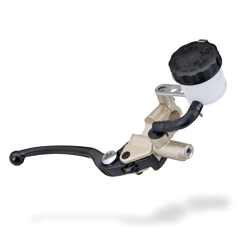 デイトナ(Daytona) NISSIN(ニッシン) バイク用 ブレーキマスターシリンダー 横型 14mm ゴールドボディ/ブラックレバー