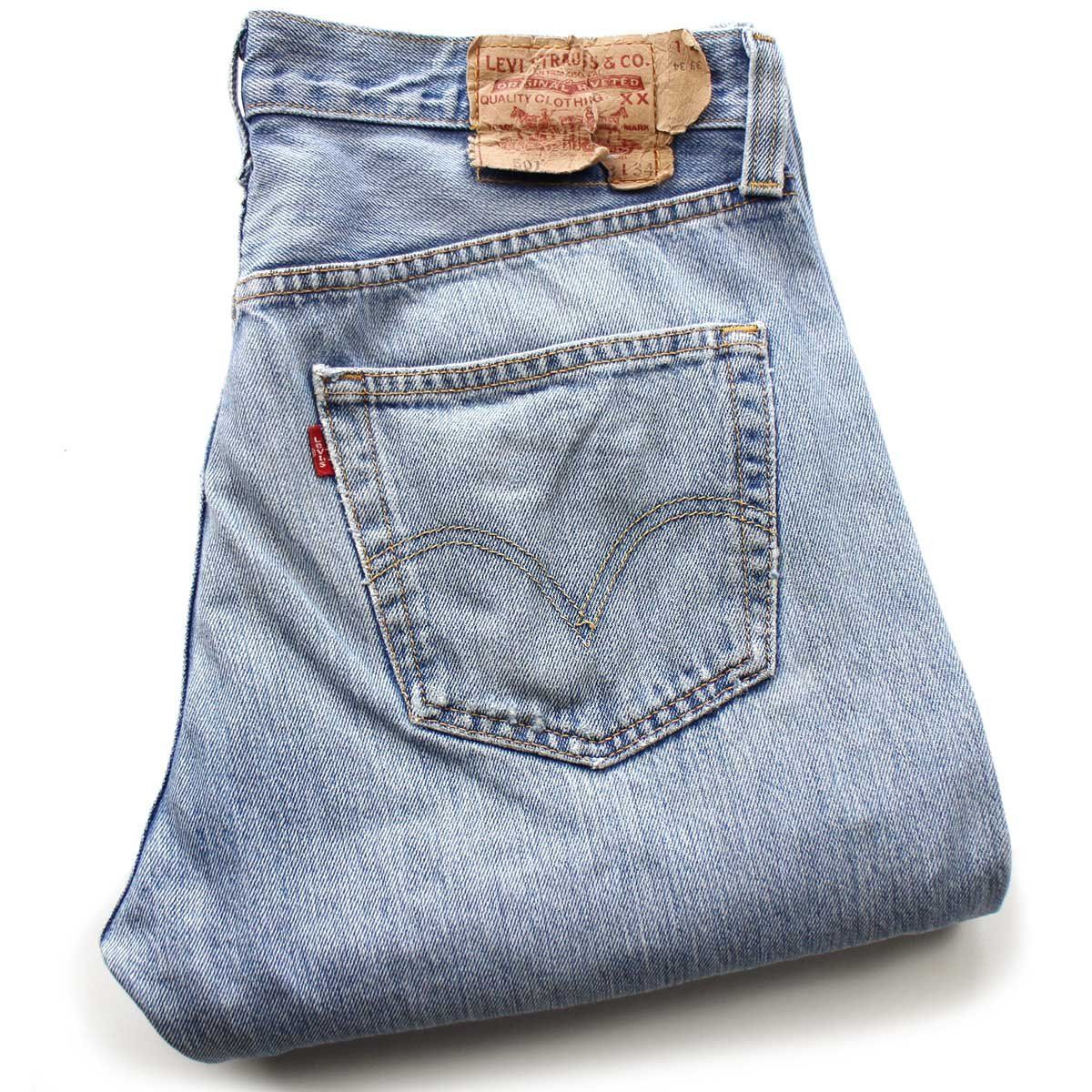 00s Levi'sリーバイス 501 ダメージ デニムパンツ W33 L34☆SDP3585