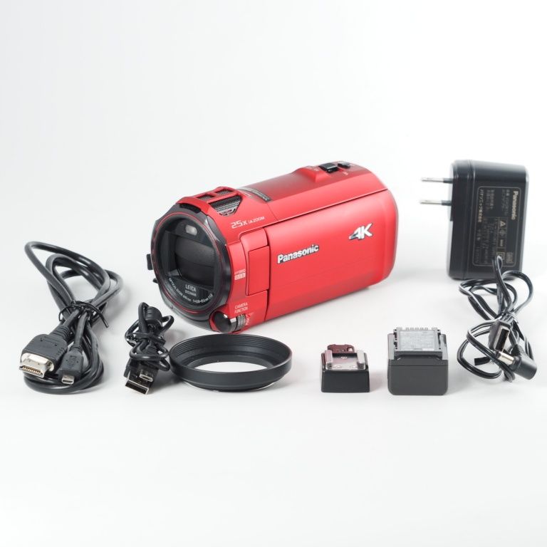 Panasonic パナソニック 4 K ビデオカメラ 64 GB 光学20倍ズーム アーバンレッド HC VX 992 MS R 13788