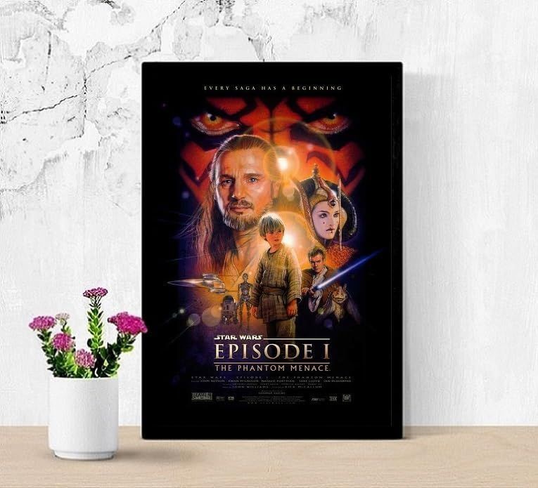 フレーム付-黒-】 映画ポスター スターウォーズ エピソード1