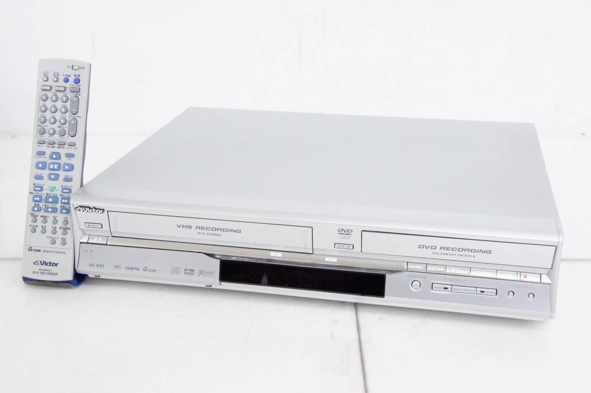 Victor DR-MV5 VHS/DVD一体型レコーダー ビデオデッキ 中古】JVC Victorビクター DVDプレーヤー一体型ビデオデッキ DR
