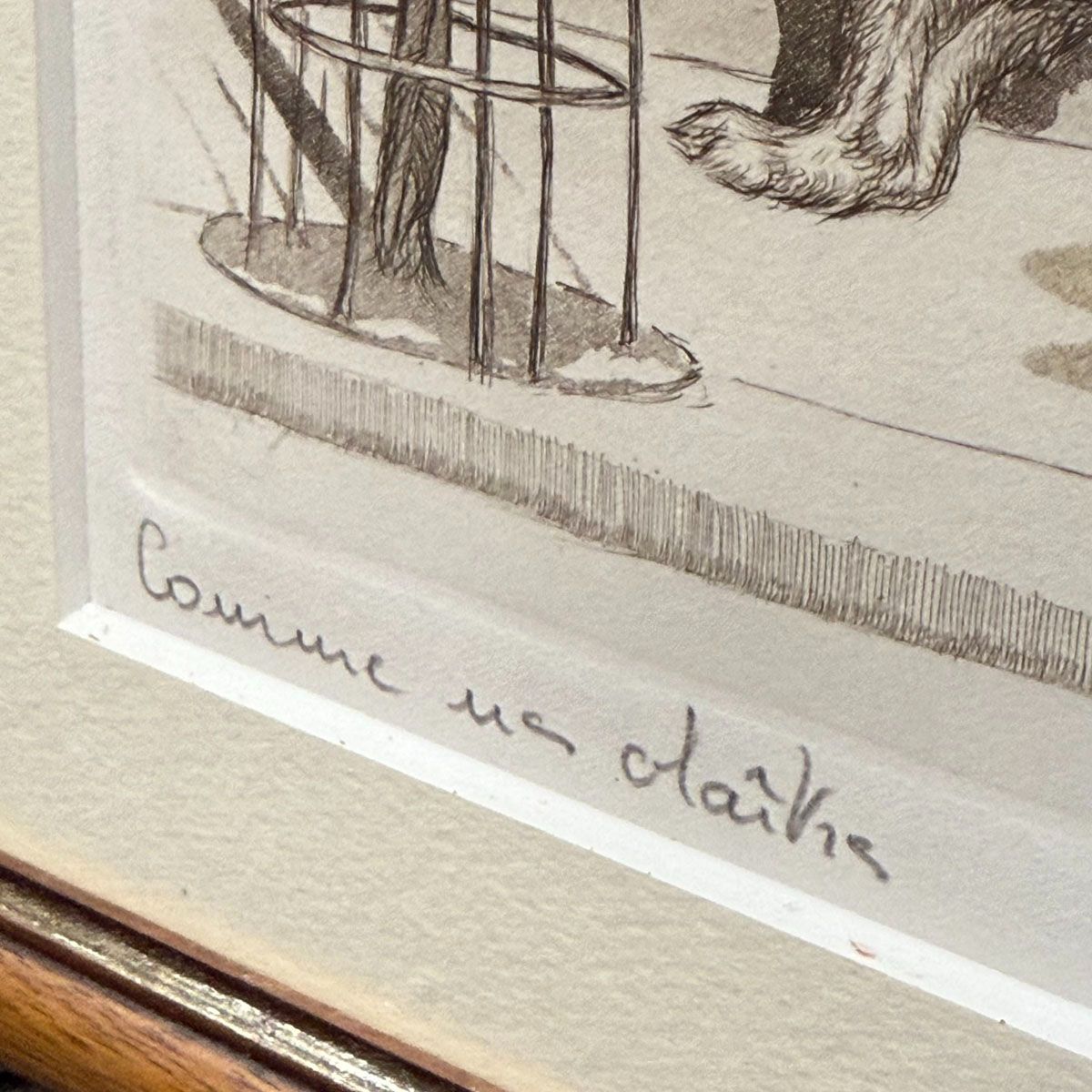 ◇ボリス オクライン◇銅版画 『犬のおしっこ』 dirty dogs of paris