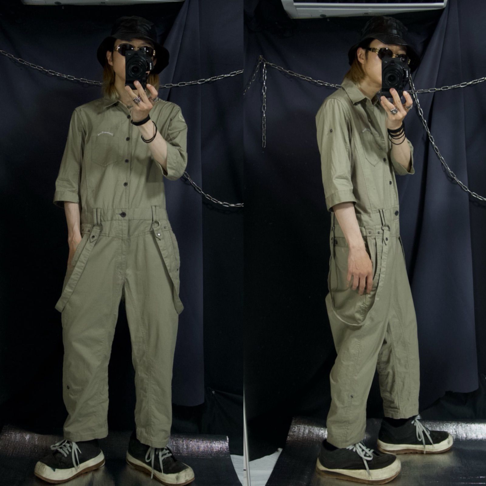 【しまりゅう】PPFM オーバーオール ツナギ PPFM Bondage Parachute Gimmick Design S/S All In One