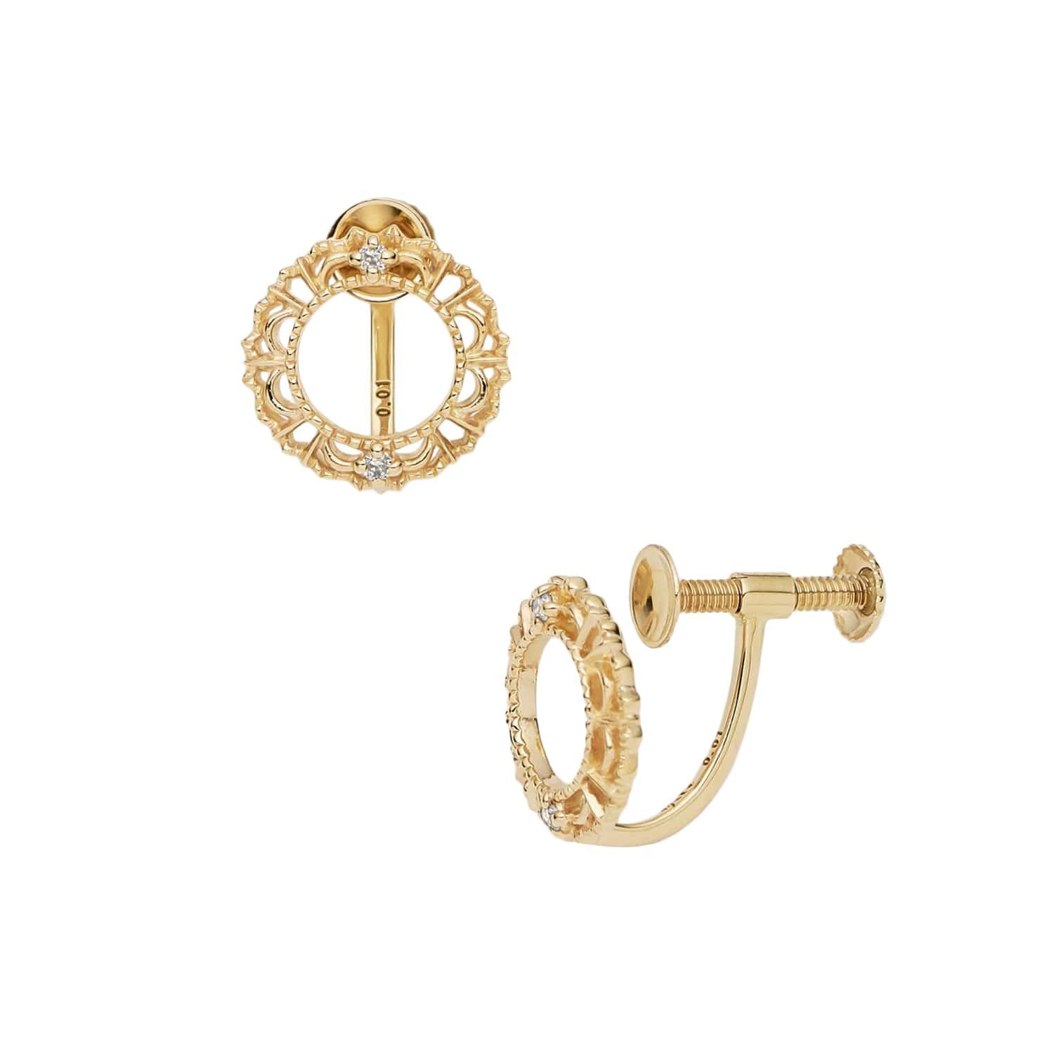 数量 Web アガット agete K10ダイヤイヤリング 1019312300103999