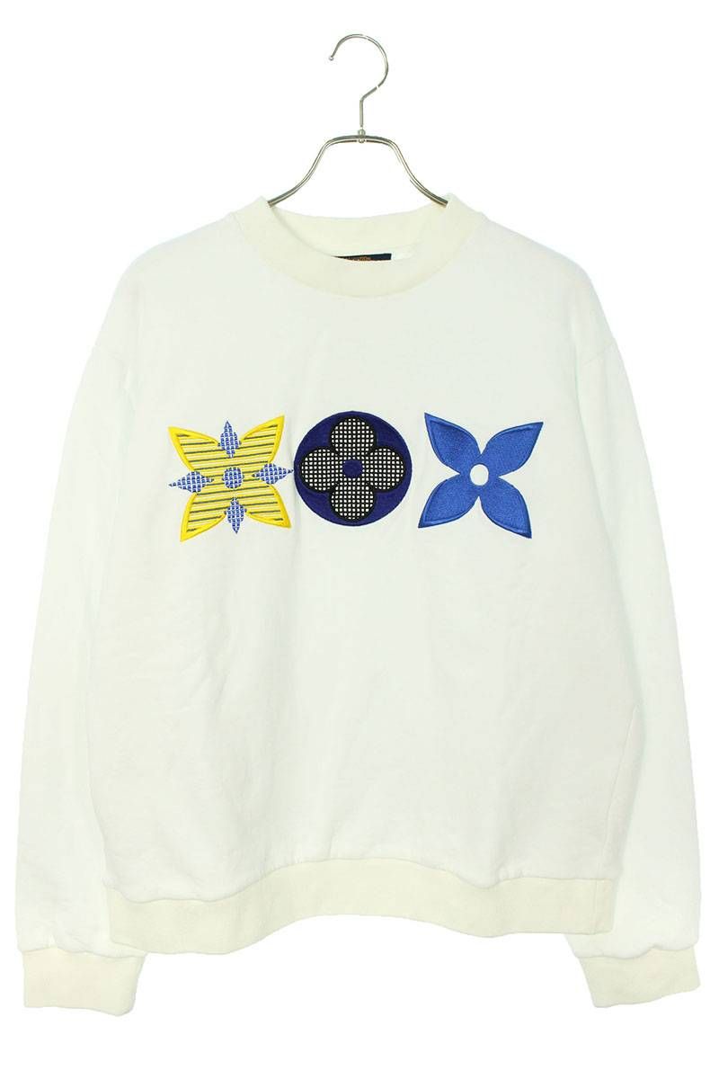 ヴィトン 本物 新作 モノグラム エンブロイダリー ロゴ トレーナー セーター エンブロイダリー シグネチャー スウェットシャツ ｜ルイ