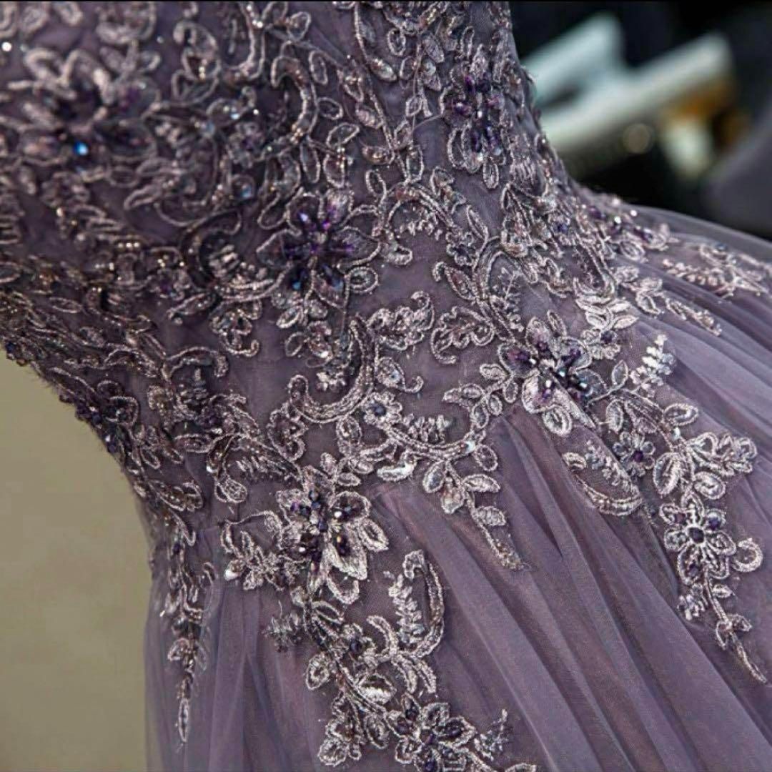 お花のデザインがゴージャスなフリルイブニングドレス♩.• お花のデザインがゴージャスなフリルイブニングドレス?.? - メルカリ