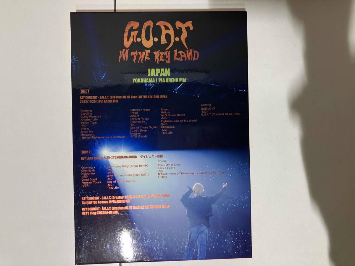 KEY CONCERT - G.O.A.T. FC限定盤 Blu-ray KEY CONCERT - G.O.A.T.(Greatest Of All Time) IN THE KEYLAND