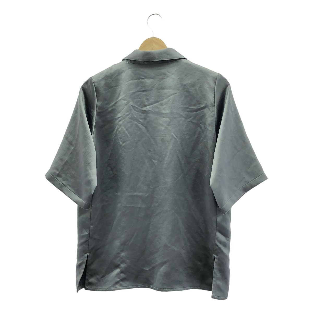 foufou / フーフー | open collar satin blouse / satin flair skirt ブラウス スカート セットアップ | 1 | グリーン系 | レディース 楽天市場】【美品】 foufou / フーフー | open collar satin blouse