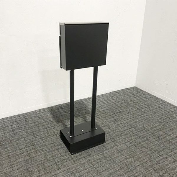 ポスト MOJYU スタンドポスト 郵便ポスト ローザ ブラック