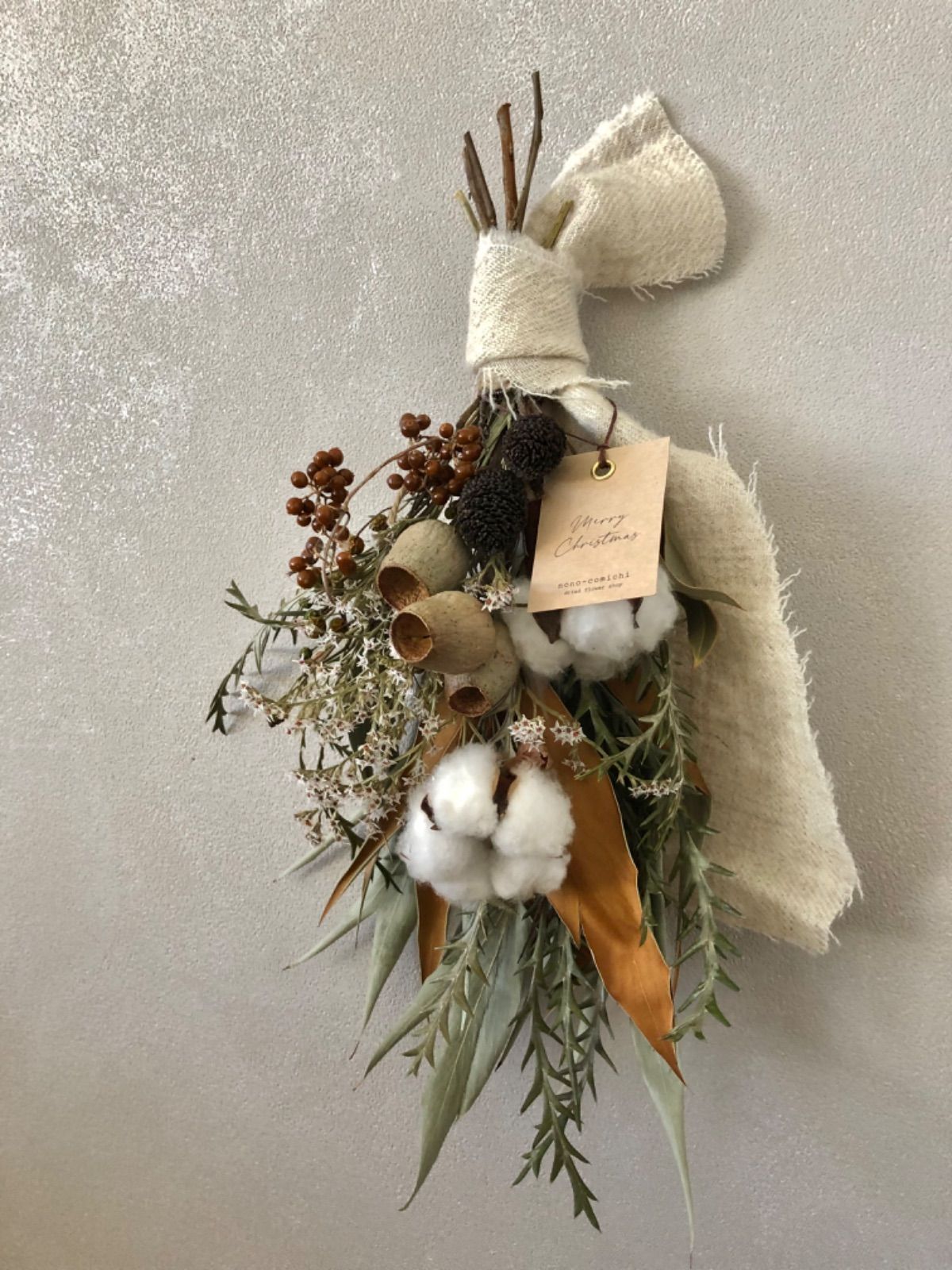 wait for christmas ネイティブリーフスワッグ 37cm - メルカリ
