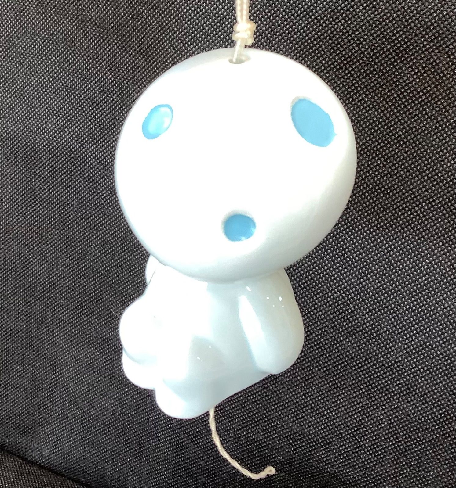 スタジオジブリ　もののけ姫　こだま　コダマくん　風鈴　陶器　美品　レトロ　当時物 スタジオジブリ もののけ姫 こだま コダマくん 風鈴 陶器 美品