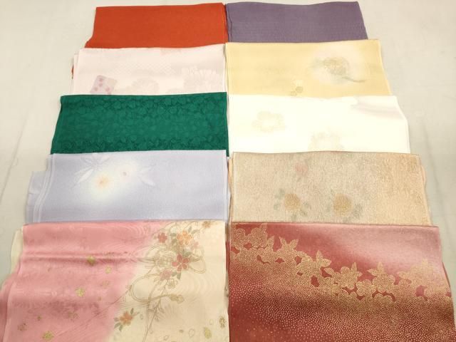 平和屋着物 和装小物 帯揚げ10枚セット 正絹 DAAX2049xg