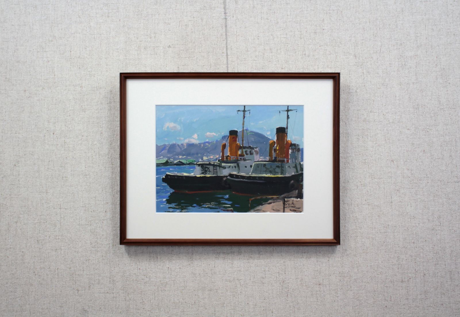 山岸正巳『函館港』パステル画【真作保証】 絵画 山岸正巳『函館港』パステル画【真作保証】 絵画 - メルカリ