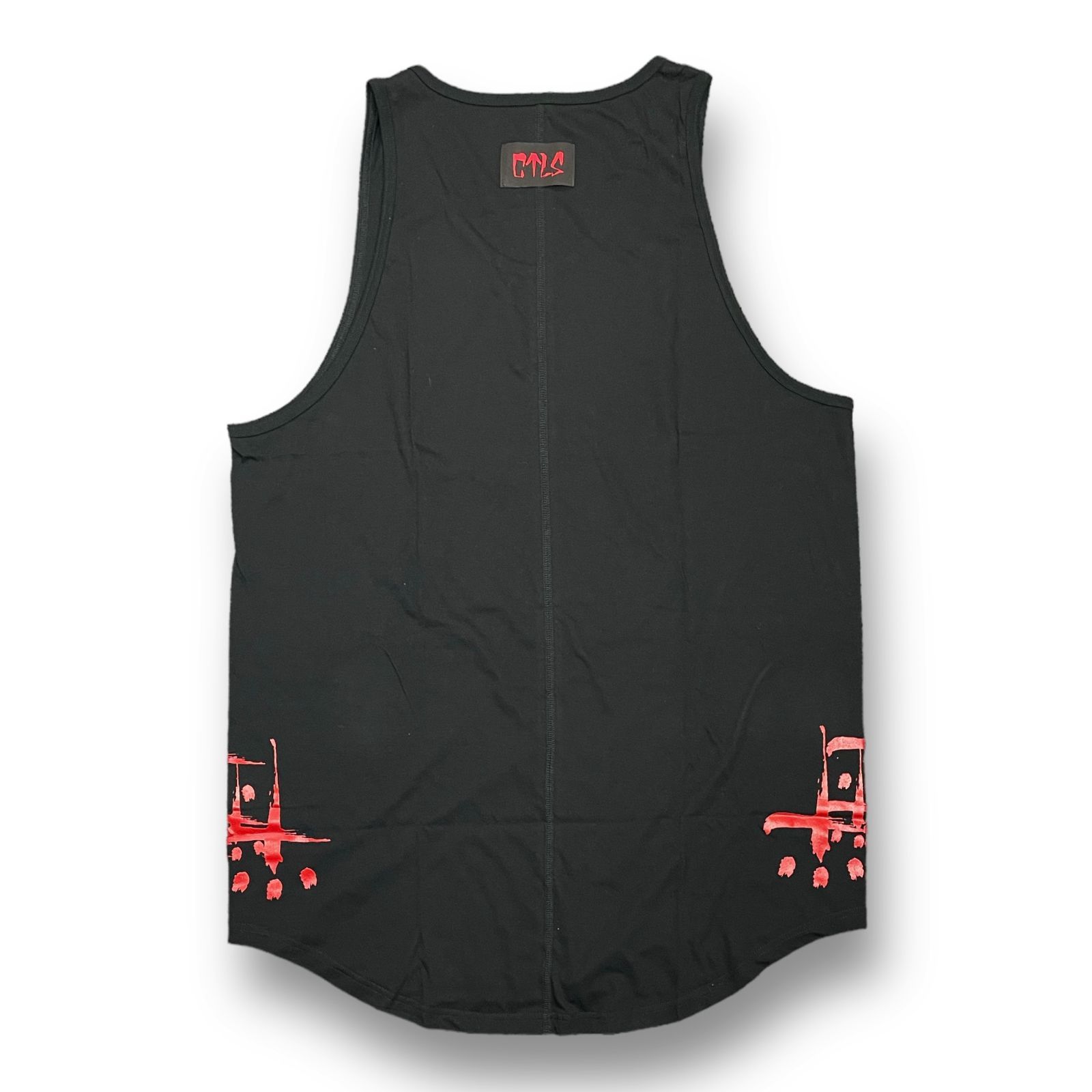 正規品 CVTVLIST カタリスト OF TANKTOP/1/コットン/BLK CROSS 黒×赤