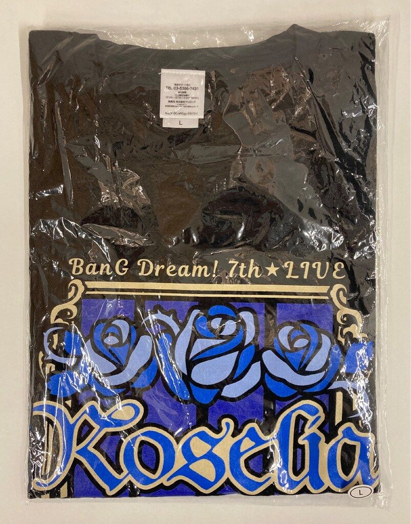 BanG Dream! 7th☆LIVE RAS VIP特典Tシャツ BanG Dream! 7th☆LIVE】ライブTシャツ Poppin'Party | BanG
