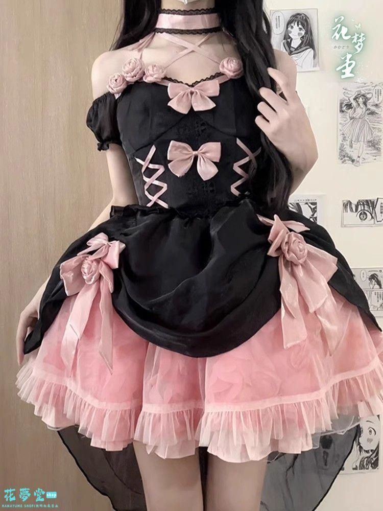 25年 ♥コスプレ ドレスロリータセット 仮装 オリジナル 洋服 ロリータ ワンピース 撮影会 舞台 イベント 原野空間-191