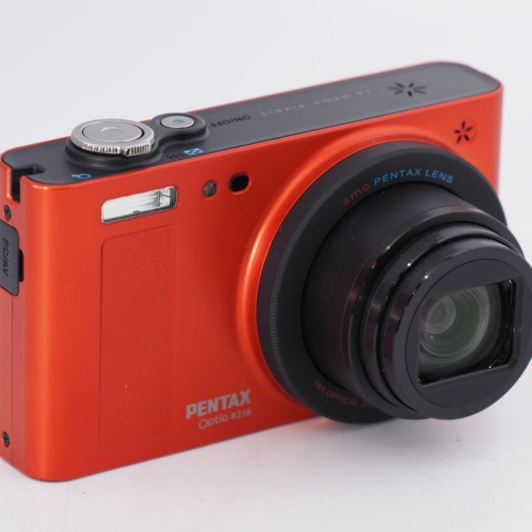 PENTAX ペンタックス コンパクトデジタルカメラ Optio RZ18 メタリックオレンジ 1600万画素 25mm 光学18倍 小型軽量 OPTIORZ18OR