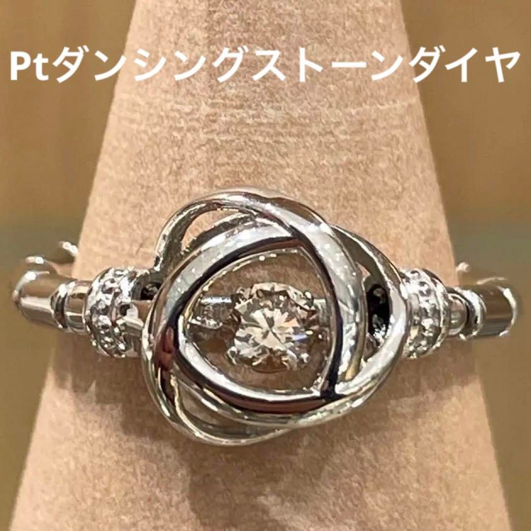 新品】Ptダンシングストーンダイヤストレッチリング - メルカリ