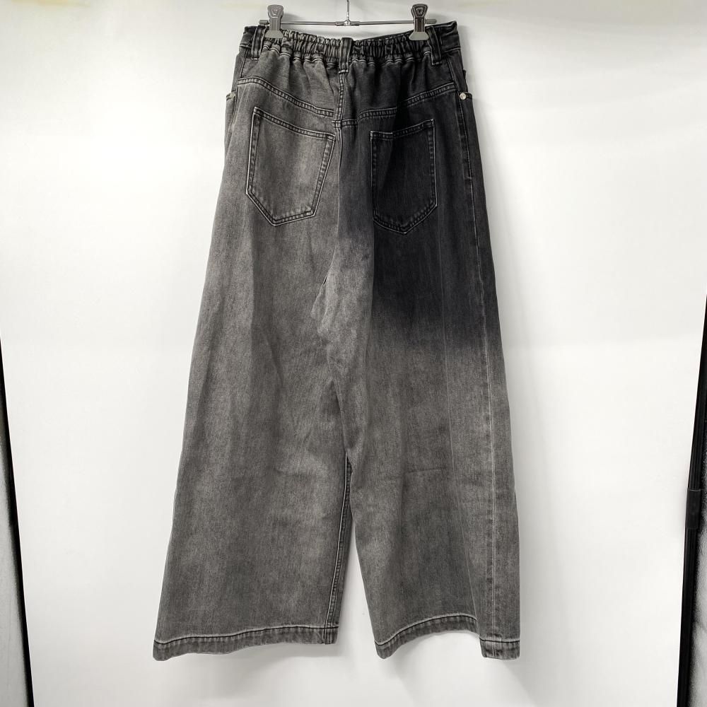 MAISON SPECIAL Hyper Wide Denim Baggy Pants ブラック サイズ0 11231461220 デニムパンツ メゾンスペシャル 17