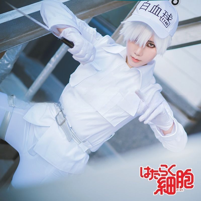 はたらく細胞 コスプレ白血球コスプレウィッグ付き 血小板ちゃん 子供服 働く細胞 子供 コスチューム 仮装 けっしょうばん 子ども 服 アニメ ハロウィン 学園祭り 変装