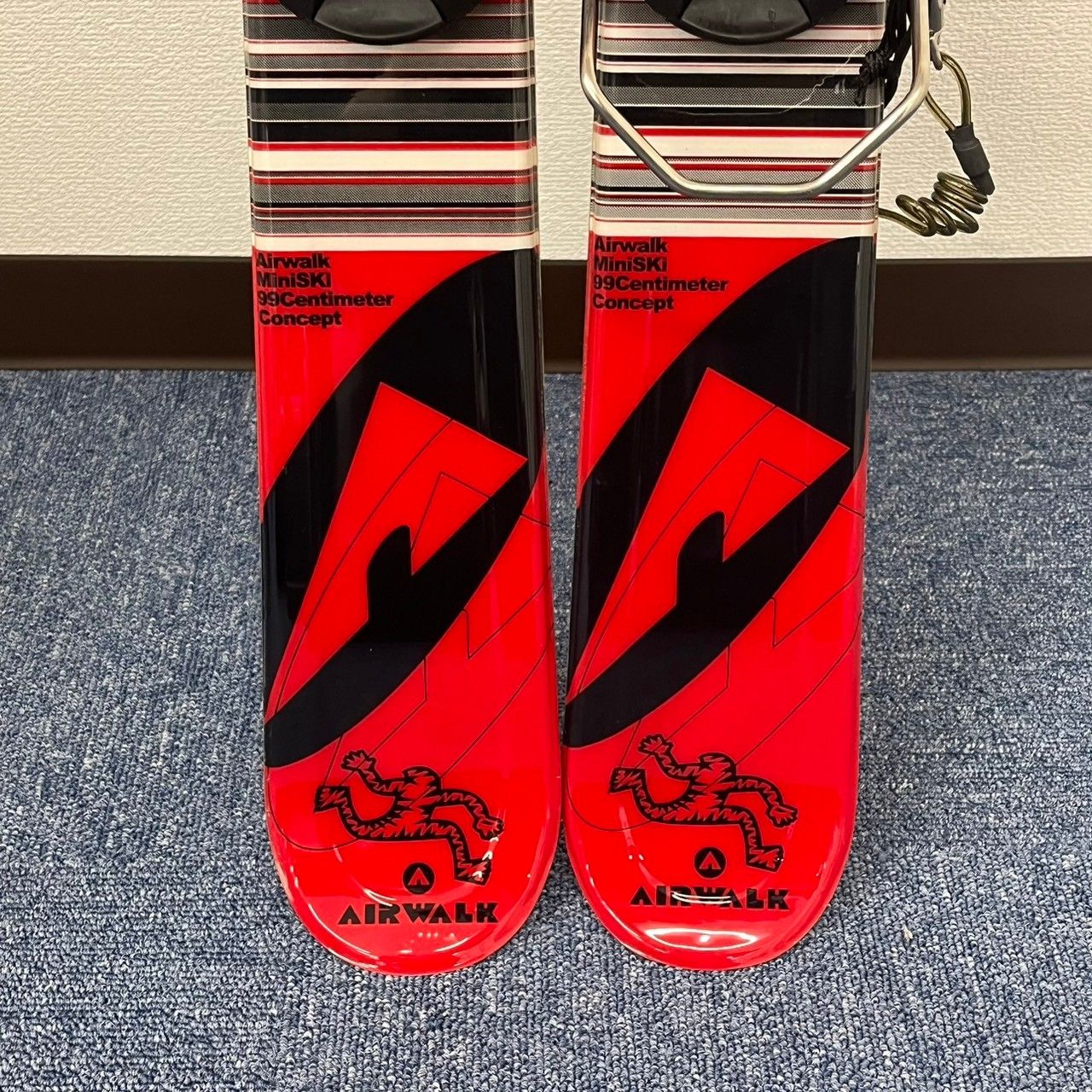 収納袋付き】AIRWALK エアウォーク ショートスキー スキー板 99cm 