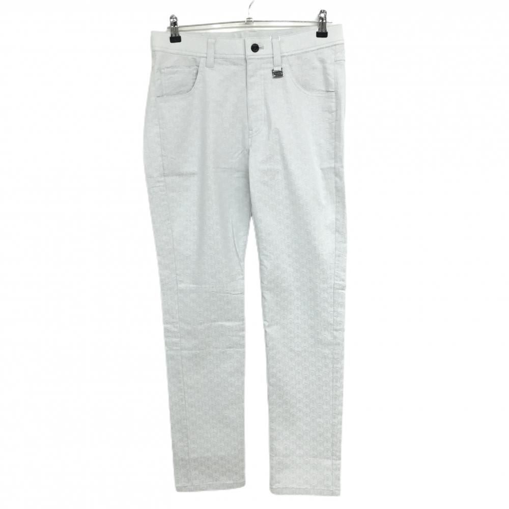 ★SALE価格★【新品】マークアンドロナ パンツ ライトグレー スカル柄織生地 ストレッチ メンズ 44(S) ゴルフウェア 2023年モデル MARK＆LONA