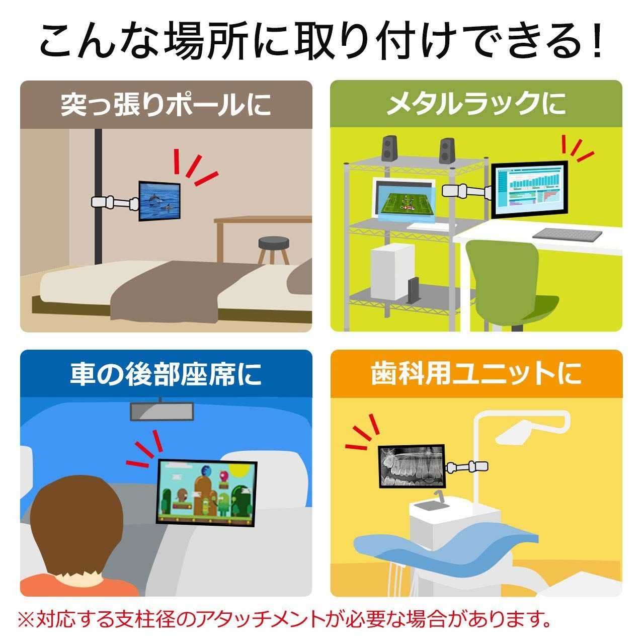 在庫セール CR-LA352 支柱取付け液晶モニタアーム サンワサプライ CHRISTIANNAURATH_COM_BR