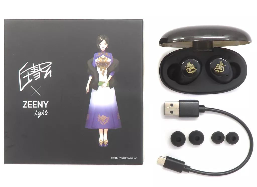 新品 Zeeny Lights x 白雪巴 にじさんじ イヤホン コラボモデル にじさんじタイアップ第3弾[完全予約受注生産] ヒアラブル