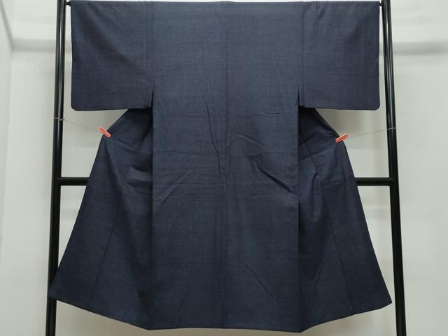 平和屋着物 男性 結城紬 杢 正絹 vf