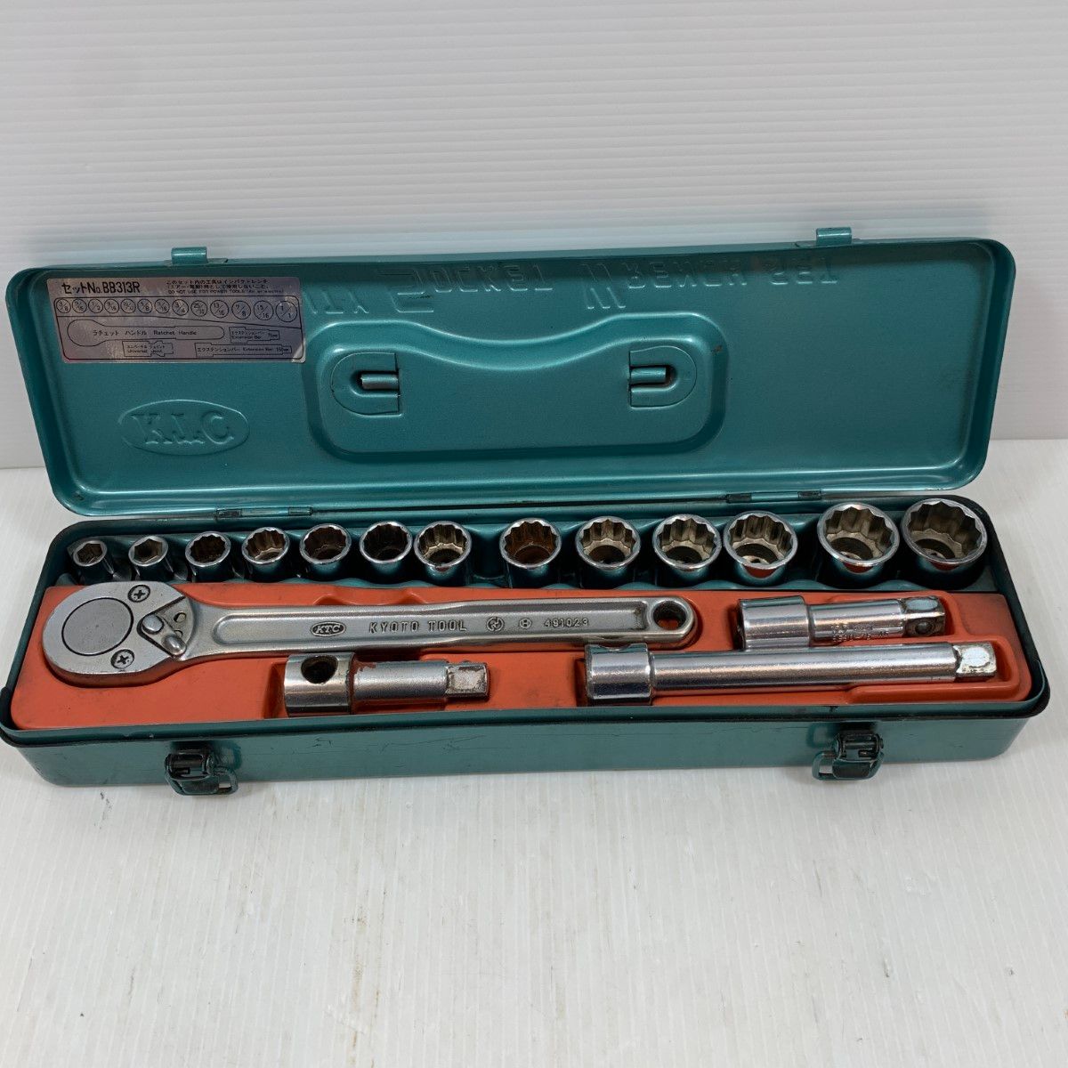 κκKTC ケーティーシー ハンドツール ツールセット BB313R グリーン