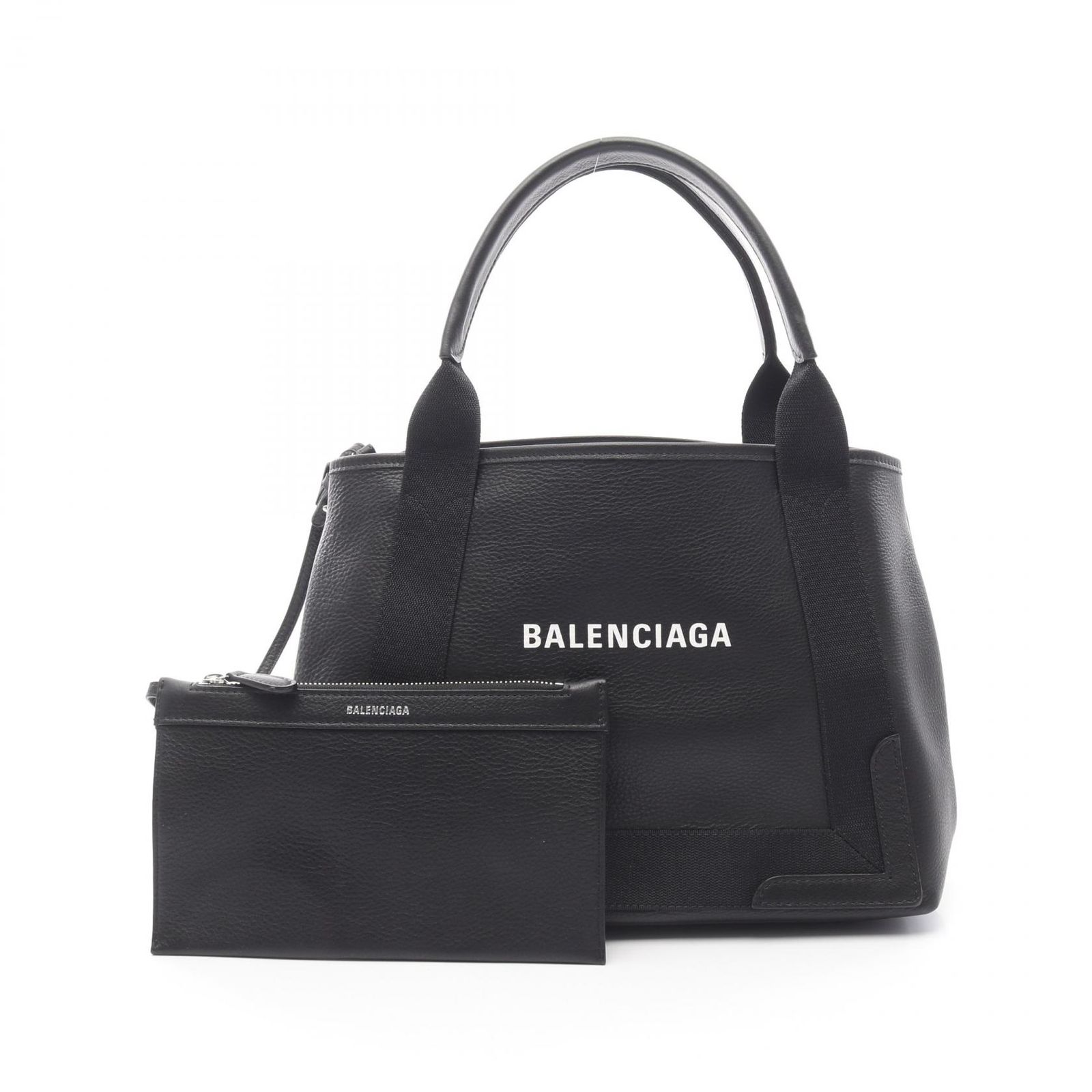 バレンシアガ BALENCIAGA トートバッグ NAVY CABAS S ネイビー