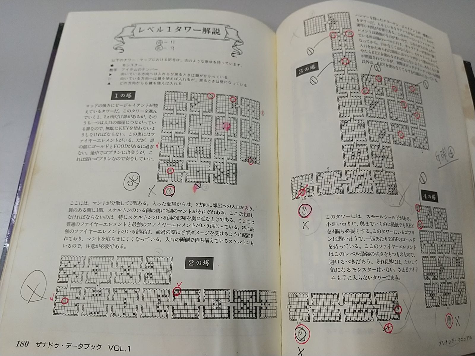 まとめ売り・バラ売り不可】ザナドゥ・データブック Vol.1&2セット 