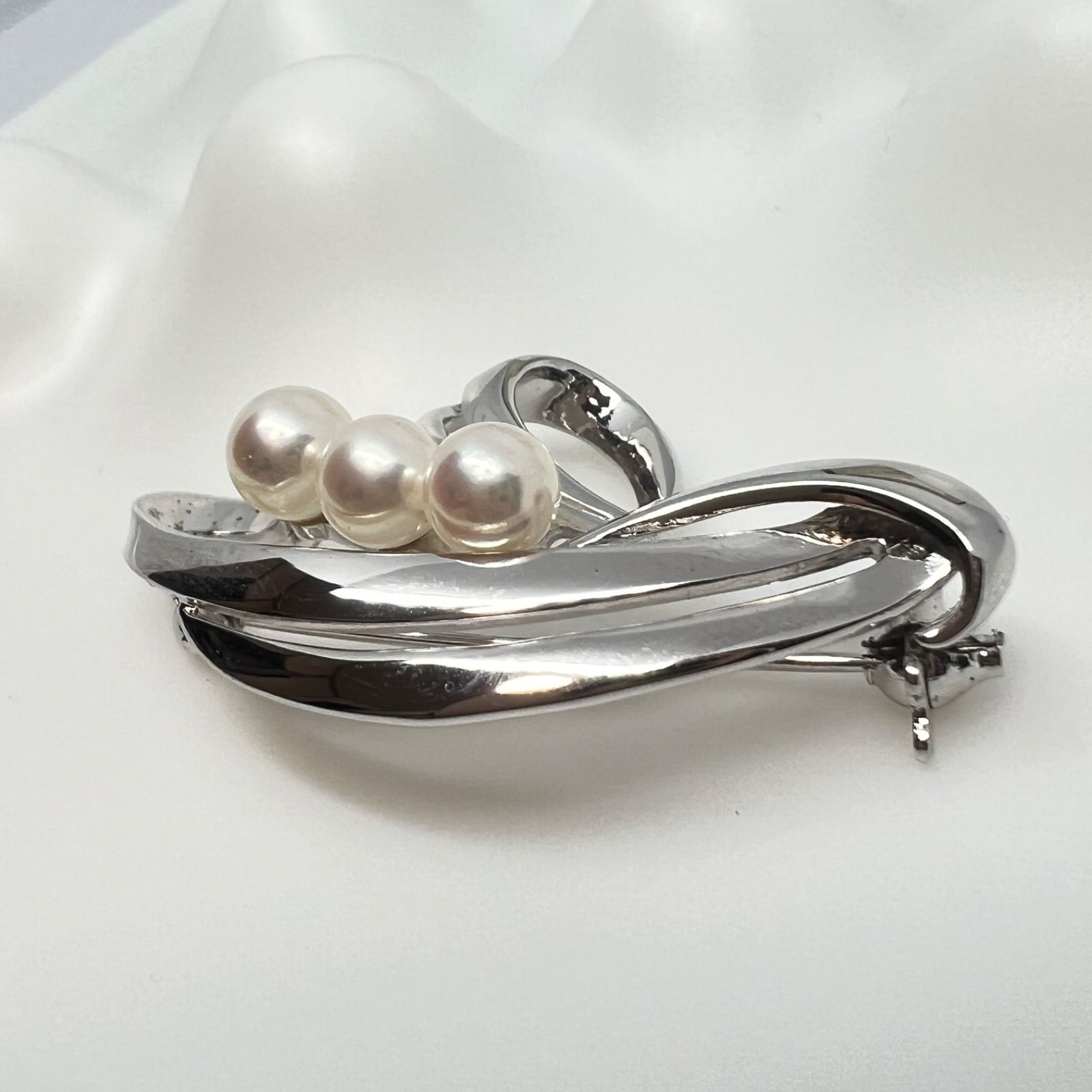 12066 MIKIMOTO ミキモト パール　本真珠　ブローチ　NHK sd1_6fe63d5c697bd69c3805705f40