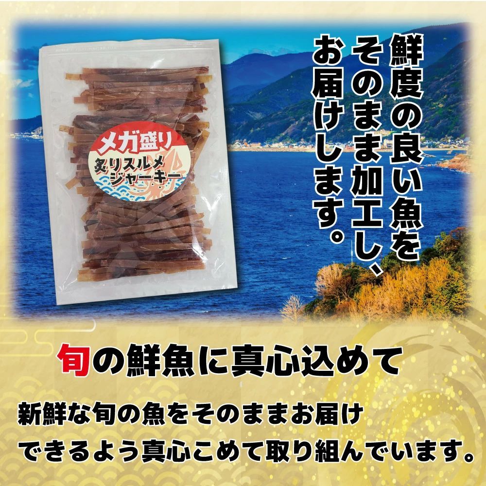 メガ盛り 炙りスルメジャーキー 300g×2