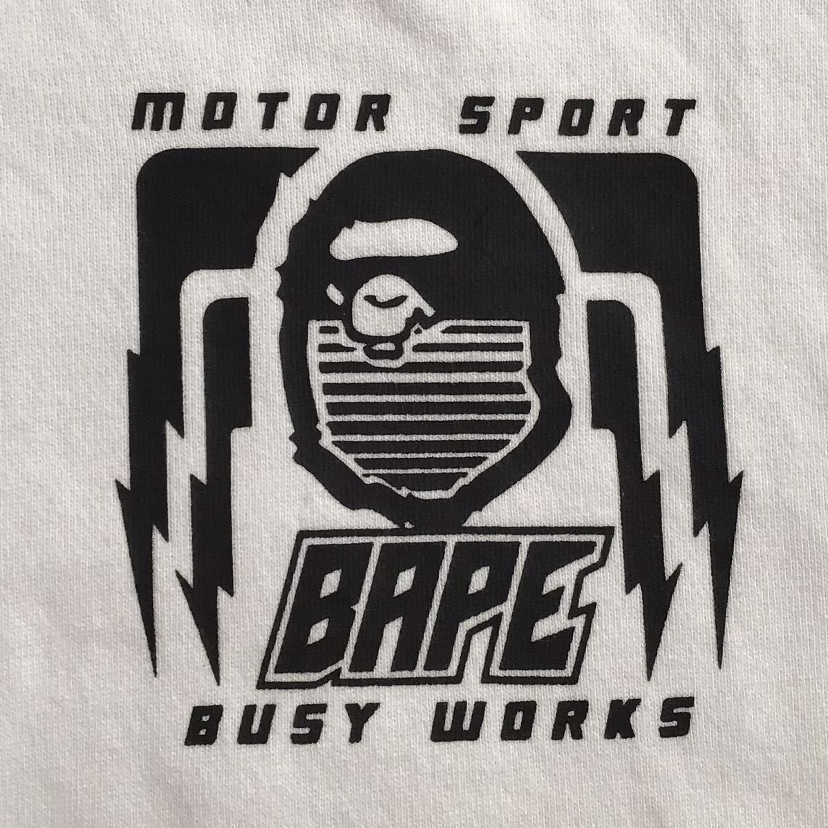 ☆XL☆ BAPE Motor sport フルジップ パーカー a bathing ape BAPE  