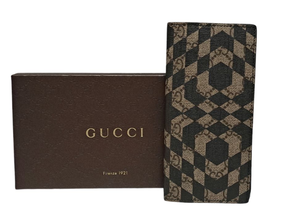 GUCCI　サイフ グッチ 長財布 GGカレイド GG柄 財布 メンズ レディース 二つ折り