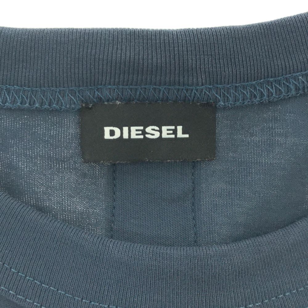 ディーゼル 長袖 Tシャツ XS ネイビー系 DIESEL ロンT カットソー メンズ 古着 【240418】 メール便可