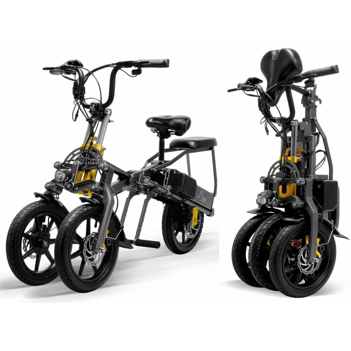 フル電動自転車 折りたたみ 3輪 電動バイク 14インチ 小径車