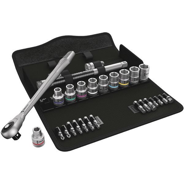 WERA ヴェラ 差込角1|2DR 28点組 ソケットレンチ セット 004080 工具 ツール DIY 作業工具 道具 レンチ