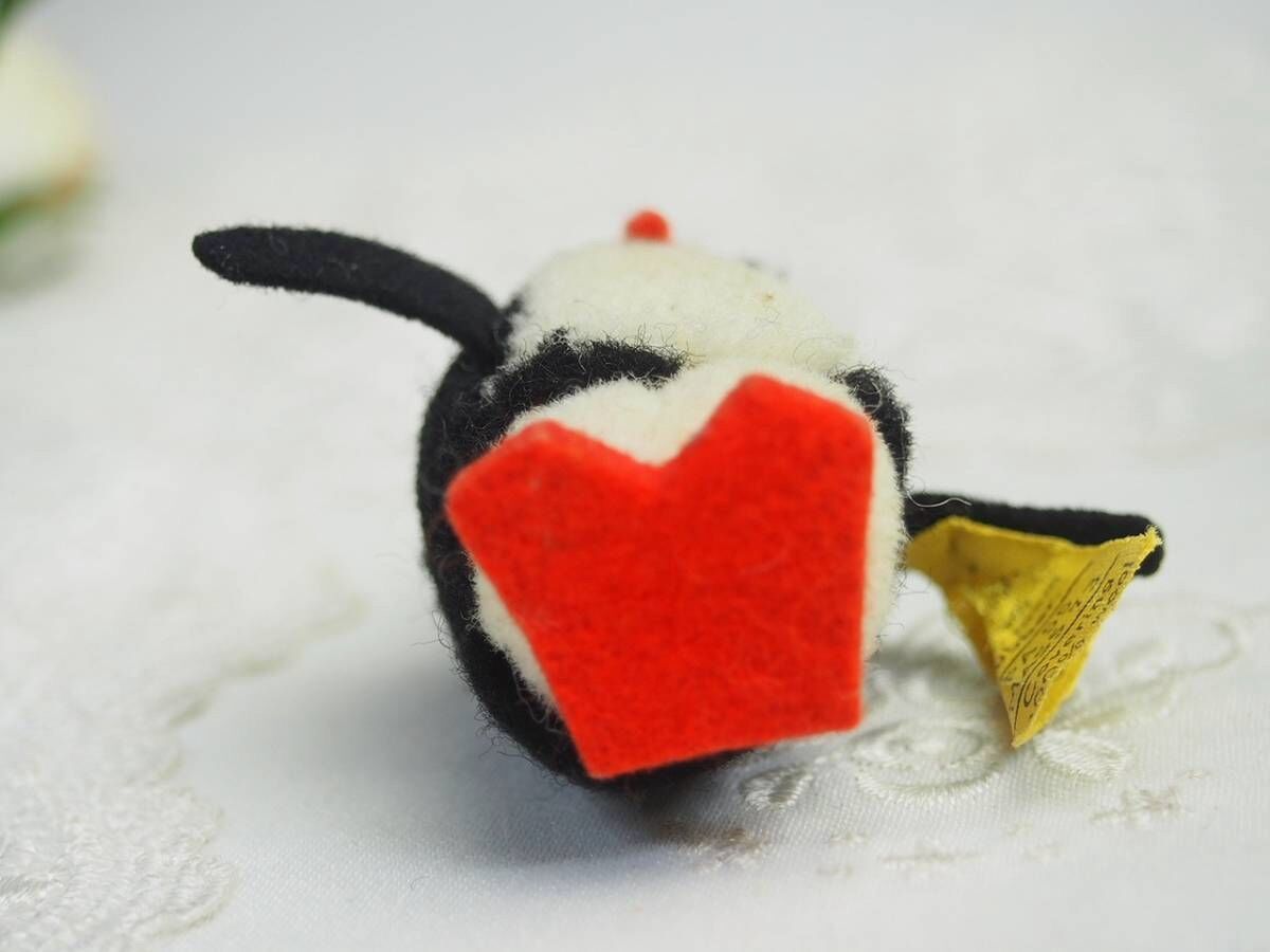 送料無料☆シュタイフ☆Woolen Penguin 8㎝完品☆1968年製ぽんぽん