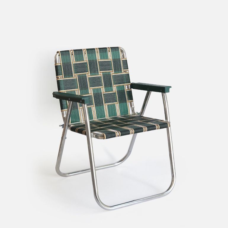 LAWN CHAIR ローンチェア｜PICNIC CHAIR CHARLESTON GREEN ビーチチェア 折りたたみ 軽量 椅子 ピクニックチェア アウトドア レジャー バルコニー 屋外 水洗い おしゃれ クラシック アメリカ
