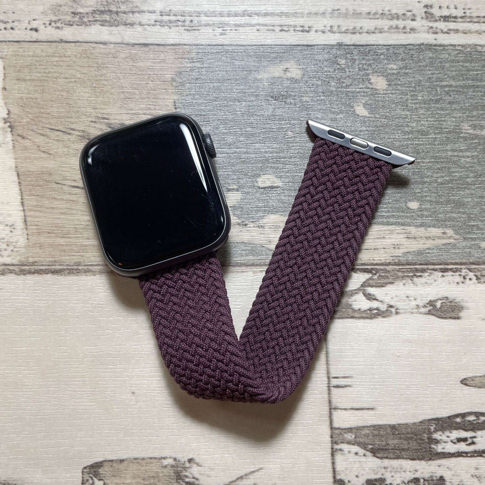 純正】Apple Watch ダークチェリー ブレイデッドソロループ - その他 純正】Apple Watch ダークチェリー ブレイデッドソロループ - その他